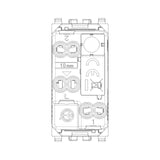 Vimar Eikon Vintage 1P 10AX 2-Way Switch, 250V, Flush-Mounted