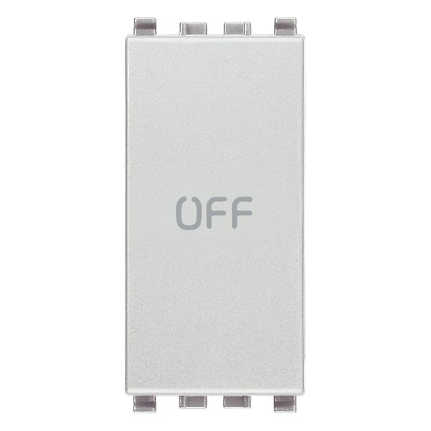 Vimar Eikon 1P NO+NC Push Button, 10A, 250V, IP40, Flush-Mount
