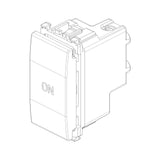 Vimar Eikon 1P NO+NC Push Button, 10A, 250V, IP40, Flush-Mount