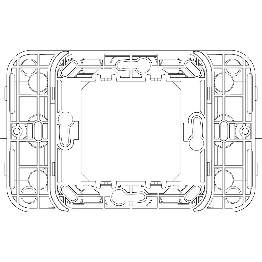 Vimar ARKÉ RF Device Frame, 2-Module, For EnOcean, Bluetooth, ZigBee Devices