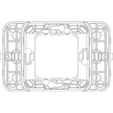 Vimar ARKÉ RF Device Frame, 2-Module, For EnOcean, Bluetooth, ZigBee Devices