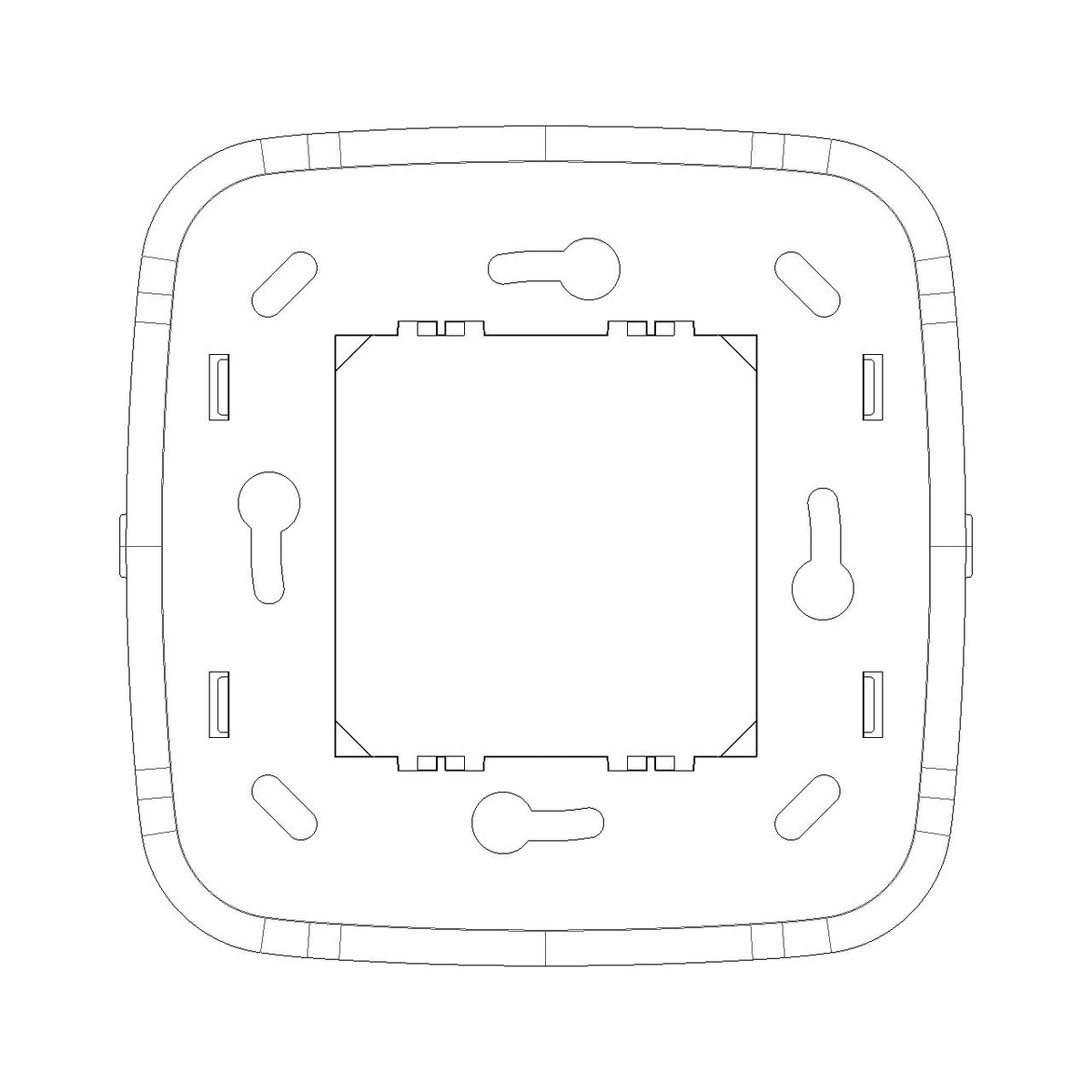 Vimar ARKÉ RF Device Frame, 2-Module, For EnOcean, Bluetooth, ZigBee Devices