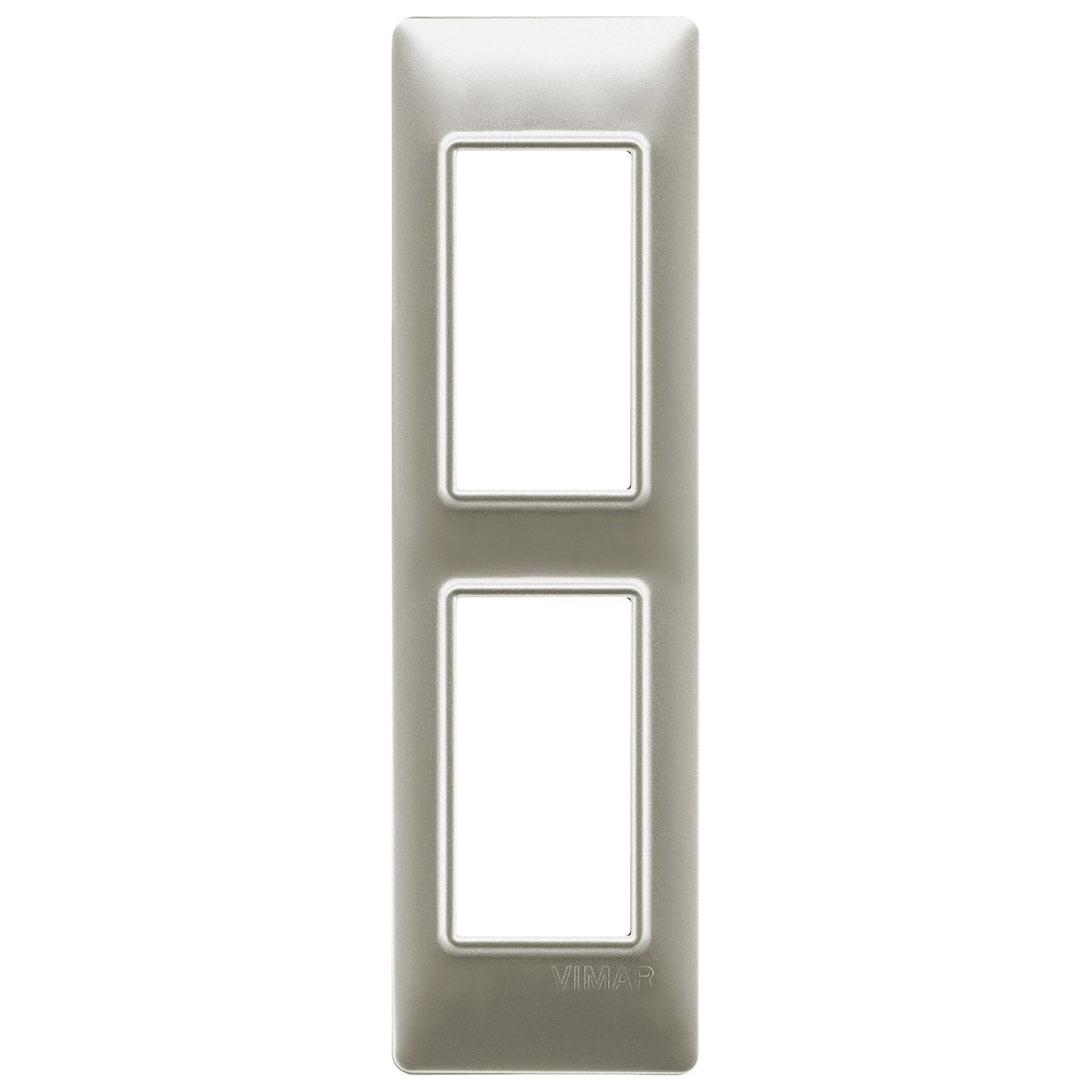 Vimar Plana 2-Module Cover Plate for Panels, Technopolymer, IP00