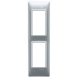 Vimar Plana 2-Module Cover Plate for Panels, Technopolymer, IP00
