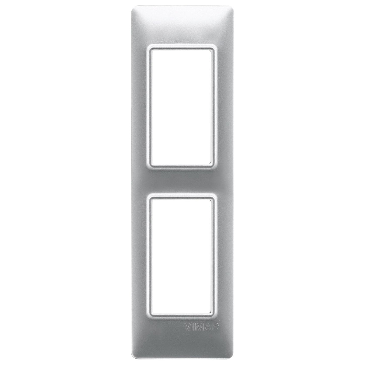 Vimar Plana 2-Module Cover Plate for Panels, Technopolymer, IP00