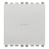 Vimar Eikon Axial 1P NO Push Button, 10A, 250V, Lightable, IP40