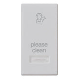 Vimar Plana 1-Module Interchangeable Button, Lightable Diffuser, IP40, Halogen-Free