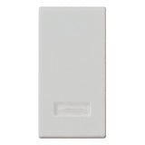 Vimar Plana 1-Module Interchangeable Button, Lightable Diffuser, IP40, Halogen-Free