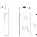 Vimar Plana 1-Module Interchangeable Button, Lightable Diffuser, IP40, Halogen-Free