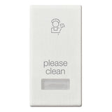 Vimar Plana 1-Module Interchangeable Button, Lightable Diffuser, IP40, Halogen-Free