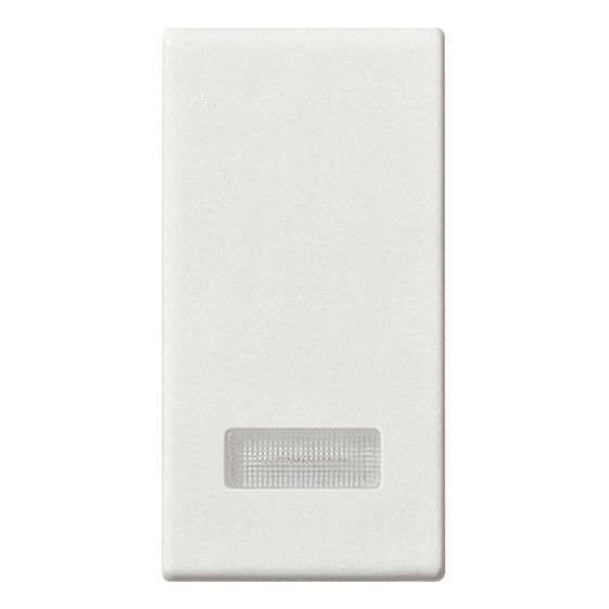 Vimar Plana 1-Module Interchangeable Button, Lightable Diffuser, IP40, Halogen-Free