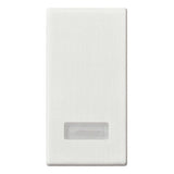 Vimar Plana 1-Module Interchangeable Button, Lightable Diffuser, IP40, Halogen-Free