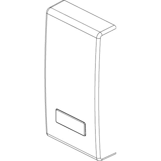 Vimar Plana 1-Module Interchangeable Button, Lightable Diffuser, IP40, Halogen-Free