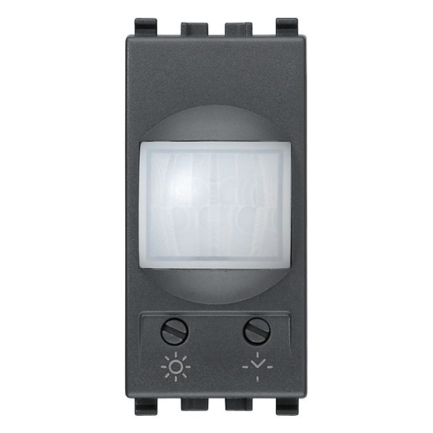 Vimar EIKON IR Relay Switch, Motion Sensor, Adjustable Dusk/Dawn, Time-Delay, 6A