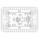 Vimar LINEA USA Duplex GFCI Outlet, 15A, 125V, Flush Mount