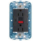 Vimar ARKÉ USA Duplex GFCI Outlet, 2P+E, 15A, 125V, Flush Mount