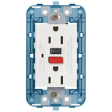 Vimar ARKÉ USA Duplex GFCI Outlet, 2P+E, 15A, 125V, Flush Mount