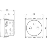 Vimar Plana 2P+E French SICURY Socket Outlet, 16A, 250V, IP20