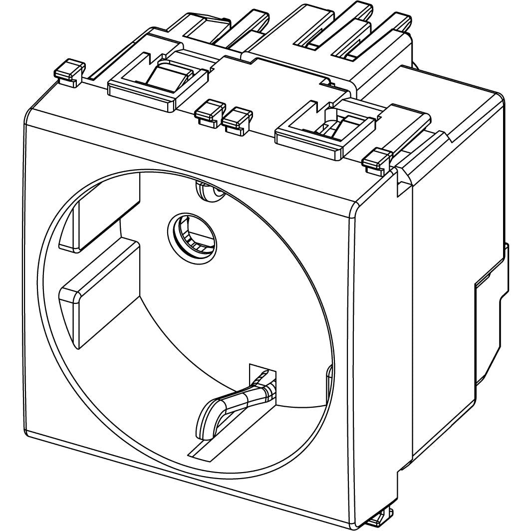 Vimar Plana 2P+E German SICURY Socket Outlet, 16A, 250V, IP20