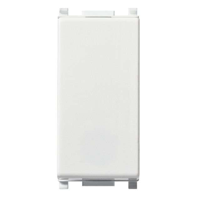 Vimar Plana 1P 10AX 1-Way Switch, 250V, Lightable, Replaceable Button