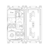 Vimar Plana 1P 10AX 1-Way Switch, 250V, Lightable, Replaceable Button