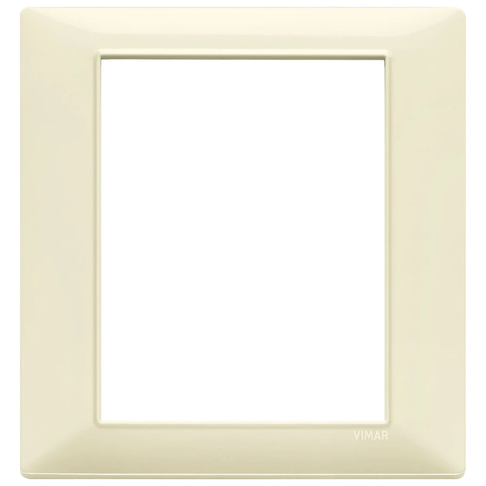 Vimar Plana 8-Module Cover Plate, 142.5 x 151 mm, Halogen-Free Technopolymer