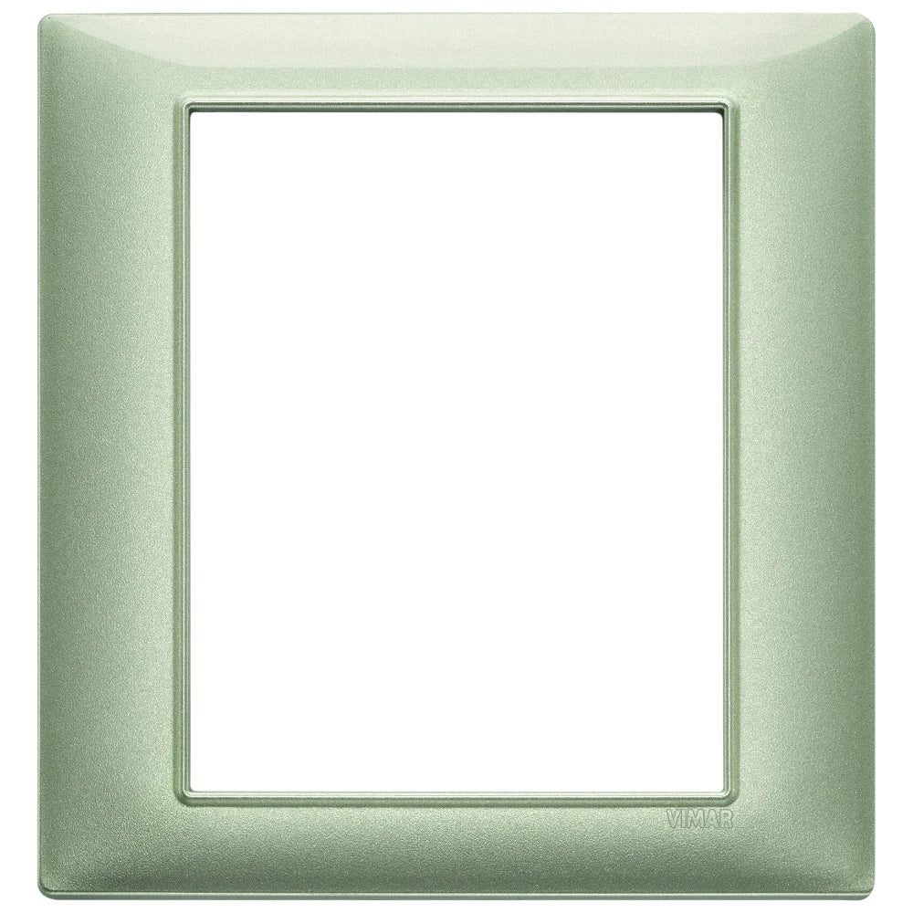 Vimar Plana 8-Module Cover Plate, 142.5 x 151 mm, Halogen-Free Technopolymer