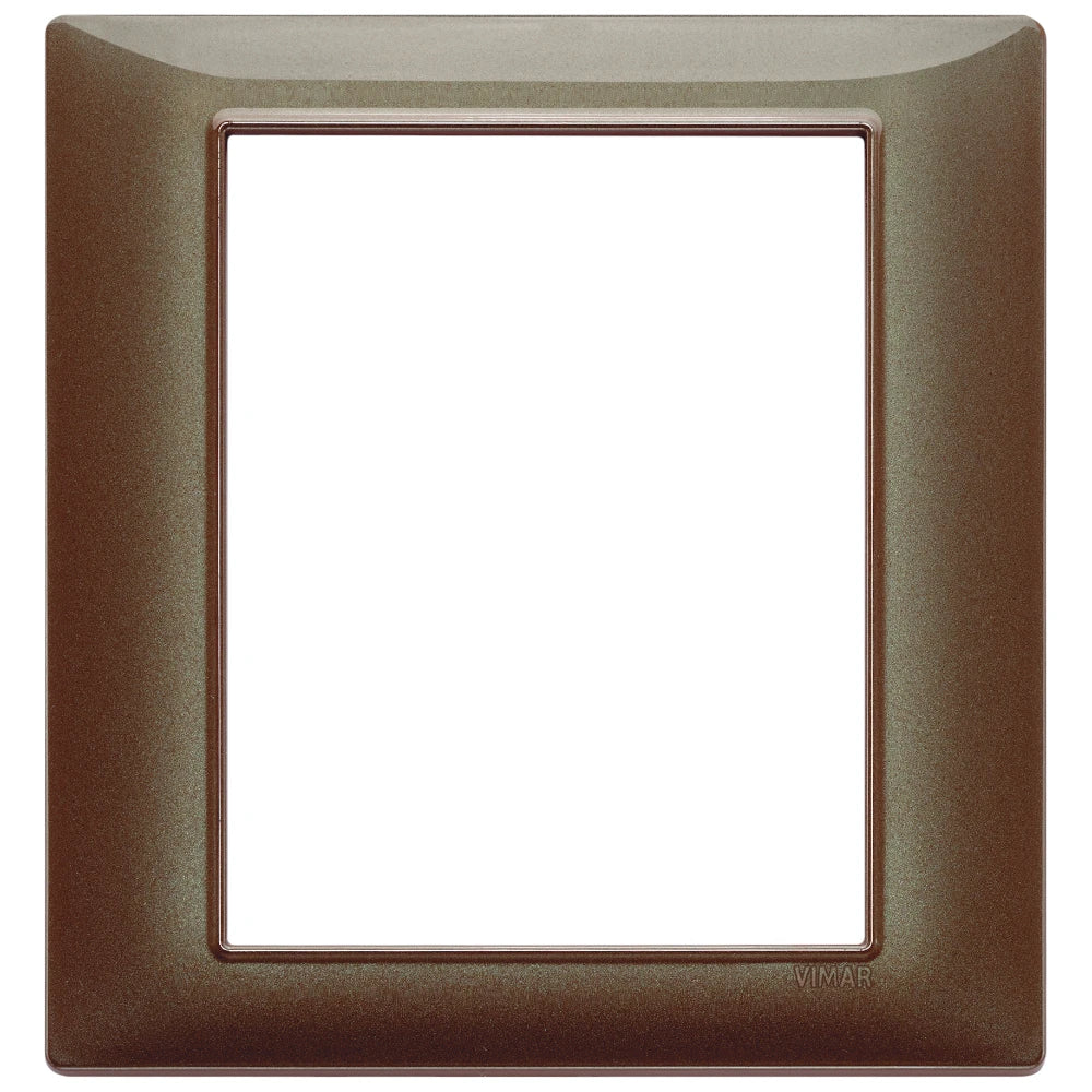 Vimar Plana 8-Module Cover Plate, 142.5 x 151 mm, Halogen-Free Technopolymer