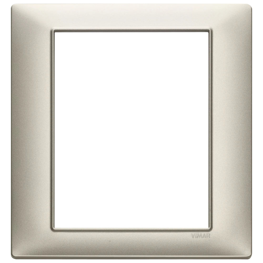 Vimar Plana 8-Module Cover Plate, 142.5 x 151 mm, Halogen-Free Technopolymer