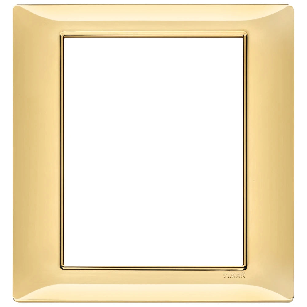Vimar Plana 8-Module Cover Plate, 142.5 x 151 mm, Halogen-Free Technopolymer