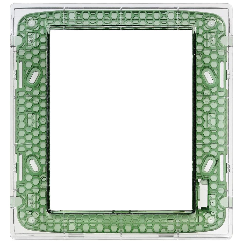 Vimar Plana 8-Module Cover Plate, 142.5 x 151 mm, Halogen-Free Technopolymer