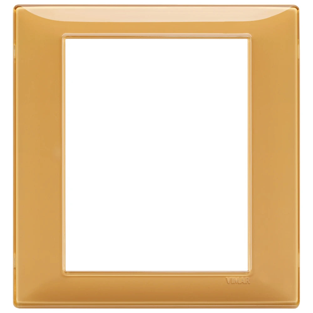Vimar Plana 8-Module Cover Plate, 142.5 x 151 mm, Halogen-Free Technopolymer