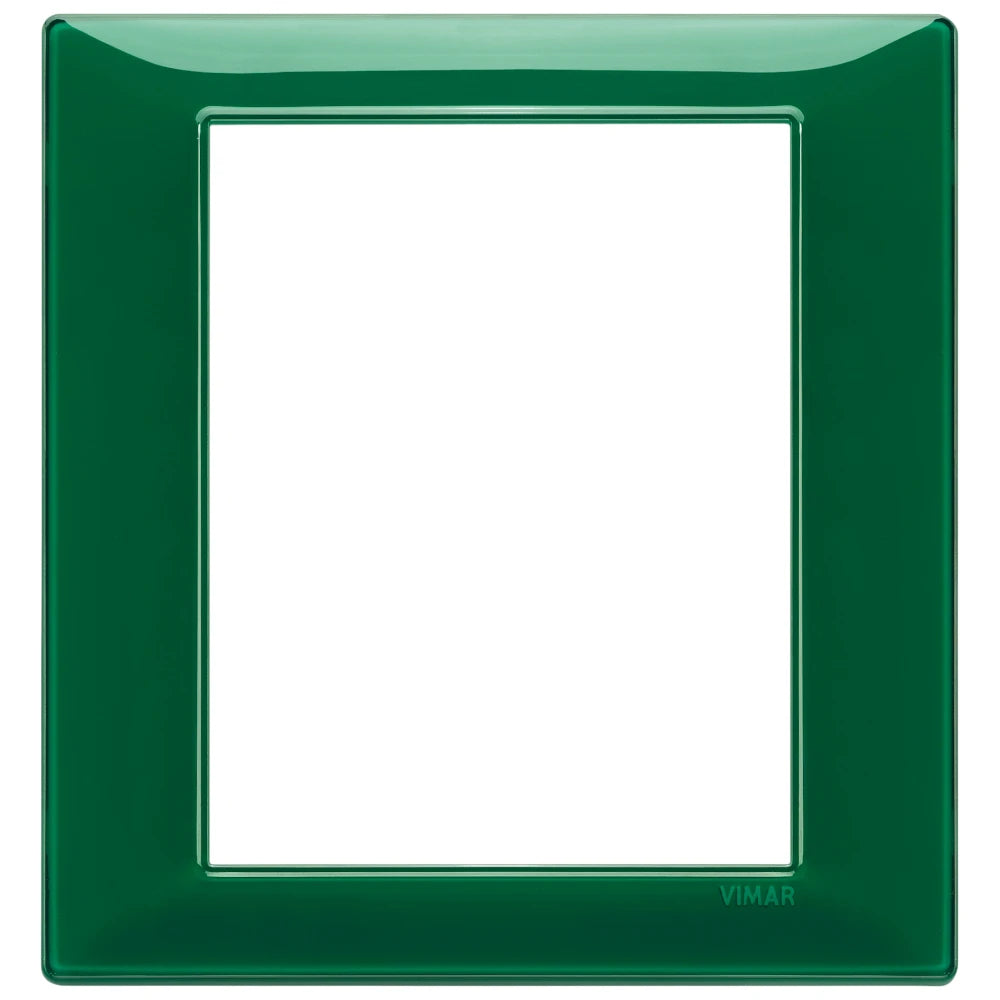 Vimar Plana 8-Module Cover Plate, 142.5 x 151 mm, Halogen-Free Technopolymer