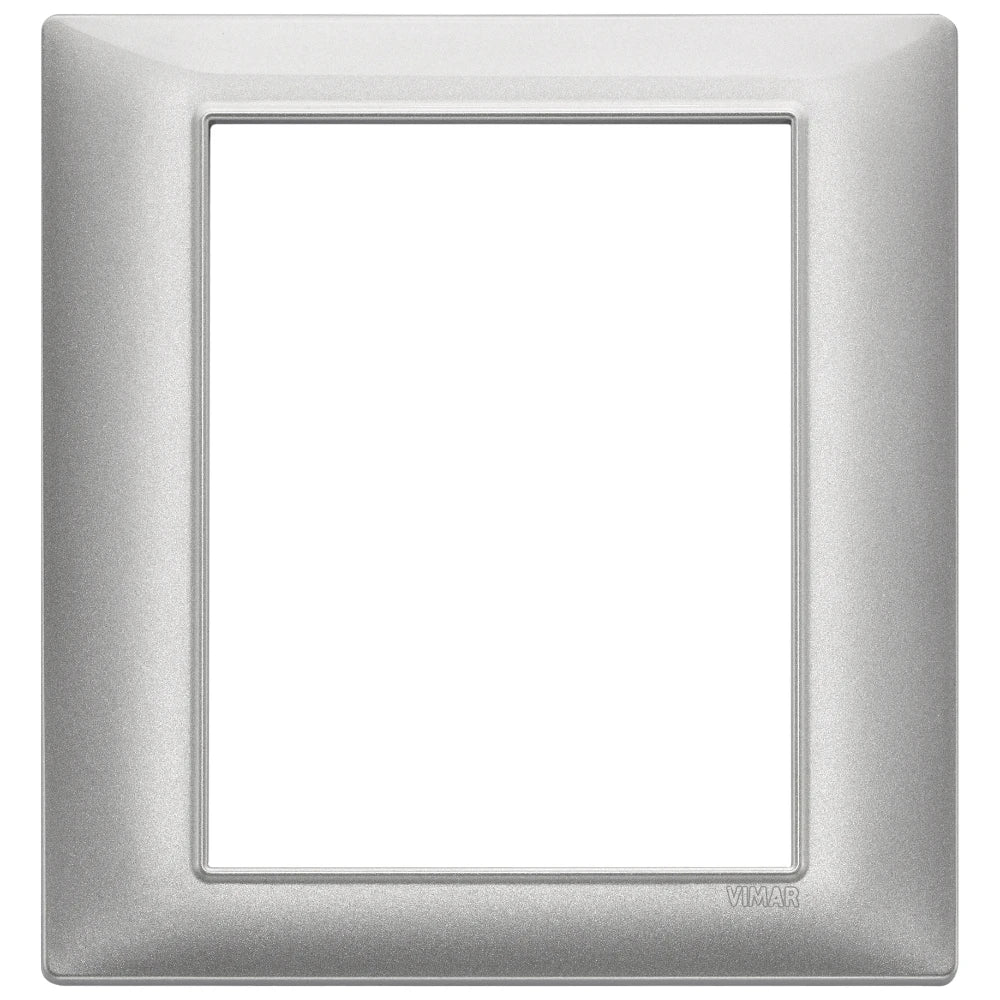 Vimar Plana 8-Module Cover Plate, 142.5 x 151 mm, Halogen-Free Technopolymer