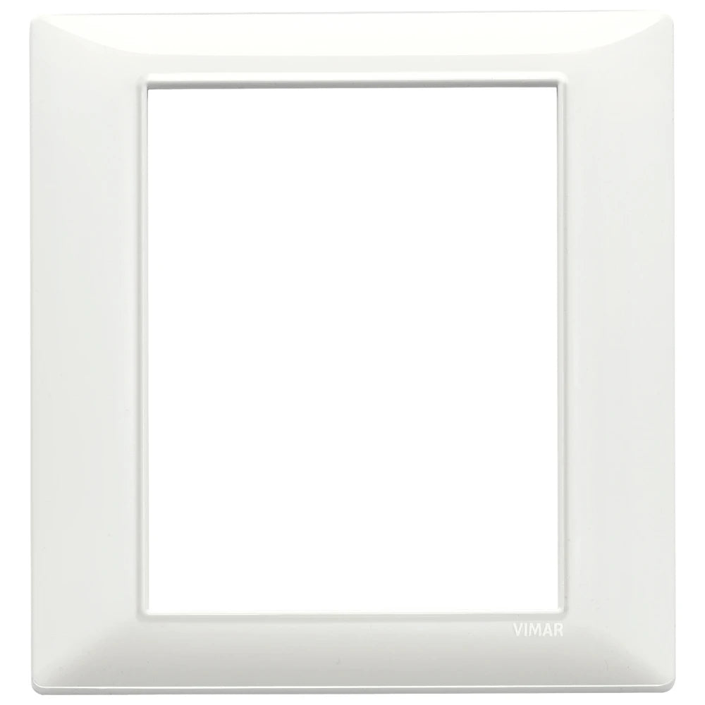 Vimar Plana 8-Module Cover Plate, 142.5 x 151 mm, Halogen-Free Technopolymer