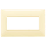 Vimar Plana 5-Module British Standard Cover Plate, 155 x 95 x 9 mm, Clamp Mounting, Horizontal/Vertical Mount, IP00