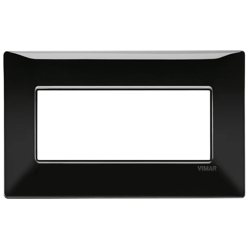 Vimar Plana 5-Module British Standard Cover Plate, 155 x 95 x 9 mm, Clamp Mounting, Horizontal/Vertical Mount, IP00