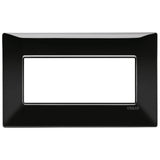 Vimar Plana 5-Module British Standard Cover Plate, 155 x 95 x 9 mm, Clamp Mounting, Horizontal/Vertical Mount, IP00