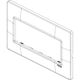 Vimar Plana 5-Module British Standard Cover Plate, 155 x 95 x 9 mm, Clamp Mounting, Horizontal/Vertical Mount, IP00