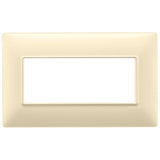 Vimar Plana 5-Module British Standard Cover Plate, 155 x 95 x 9 mm, Clamp Mounting, Horizontal/Vertical Mount, IP00