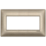 Vimar Plana 5-Module British Standard Cover Plate, 155 x 95 x 9 mm, Clamp Mounting, Horizontal/Vertical Mount, IP00