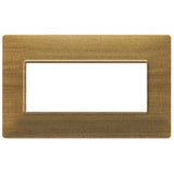 Vimar Plana 5-Module British Standard Cover Plate, 155 x 95 x 9 mm, Clamp Mounting, Horizontal/Vertical Mount, IP00