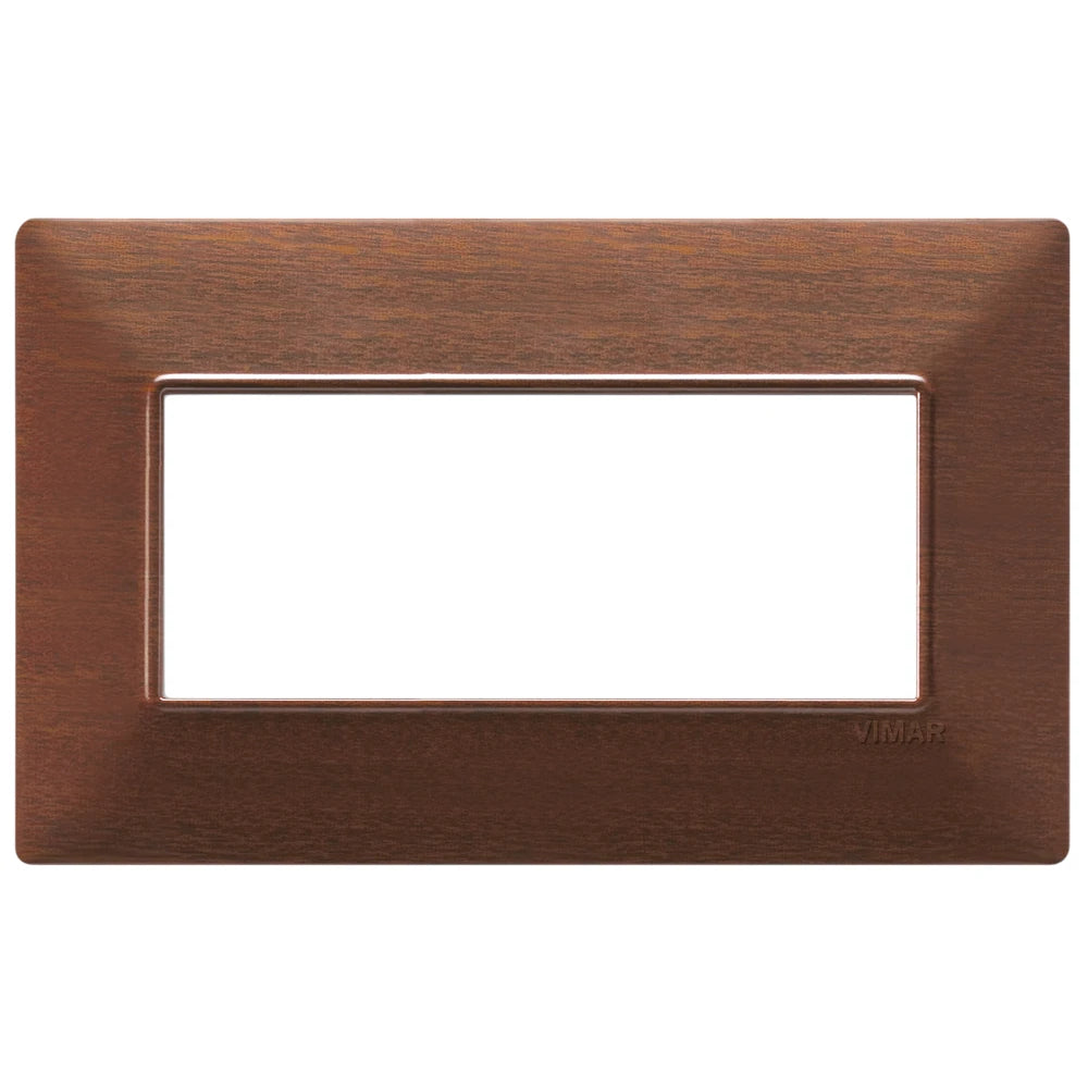 Vimar Plana 5-Module British Standard Cover Plate, 155 x 95 x 9 mm, Clamp Mounting, Horizontal/Vertical Mount, IP00