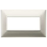 Vimar Plana 5-Module British Standard Cover Plate, 155 x 95 x 9 mm, Clamp Mounting, Horizontal/Vertical Mount, IP00