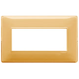 Vimar Plana 5-Module British Standard Cover Plate, 155 x 95 x 9 mm, Clamp Mounting, Horizontal/Vertical Mount, IP00