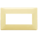 Vimar Plana 5-Module British Standard Cover Plate, 155 x 95 x 9 mm, Clamp Mounting, Horizontal/Vertical Mount, IP00