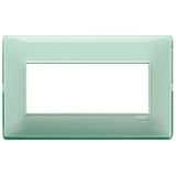 Vimar Plana 5-Module British Standard Cover Plate, 155 x 95 x 9 mm, Clamp Mounting, Horizontal/Vertical Mount, IP00