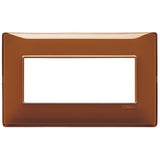 Vimar Plana 5-Module British Standard Cover Plate, 155 x 95 x 9 mm, Clamp Mounting, Horizontal/Vertical Mount, IP00