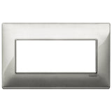 Vimar Plana 5-Module British Standard Cover Plate, 155 x 95 x 9 mm, Clamp Mounting, Horizontal/Vertical Mount, IP00