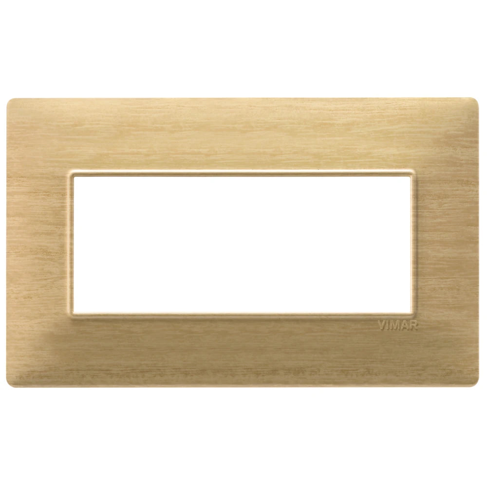 Vimar Plana 5-Module British Standard Cover Plate, 155 x 95 x 9 mm, Clamp Mounting, Horizontal/Vertical Mount, IP00